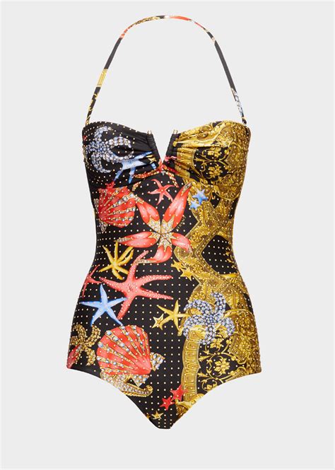 vestitno mare versace|versace swimsuits for women.